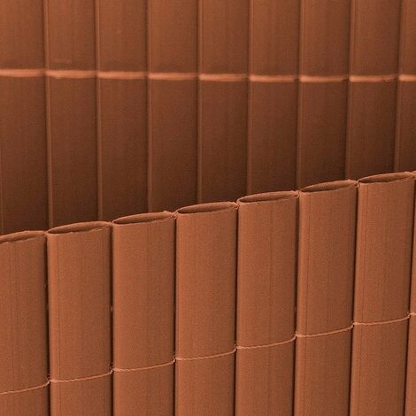 Cañizo PVC doble cara marrón 12mm