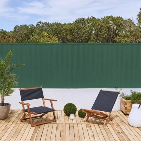 Cañizo Ocultación Doble Cara 1 X 3 M Pvc Blanco Aporta Un Aspecto Moderno  Elegante Y Diferente En Su Jardín O Terraza SUINGA