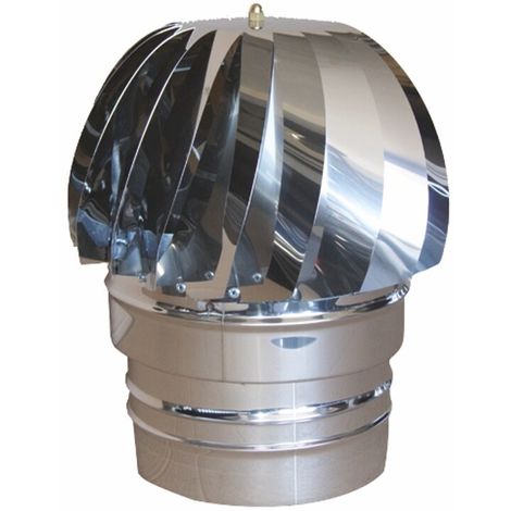 Canna fumaria - Cappello eolico acciaio inox 304 per scarico fumi TECNOMETAL