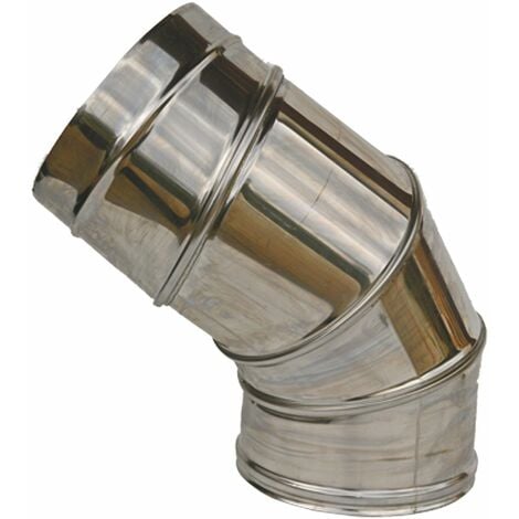 Canna fumaria - Curva girevole(0-90Â°) acciaio inox 316 scarico fumi TECNOMETAL