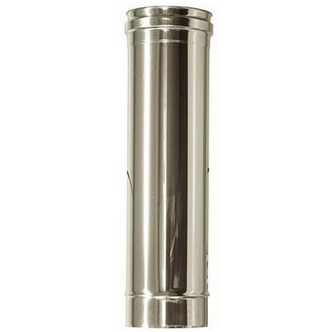 Canna fumaria DN 130 L 0.5 mt L 500 mm tubo acciaio inox 316