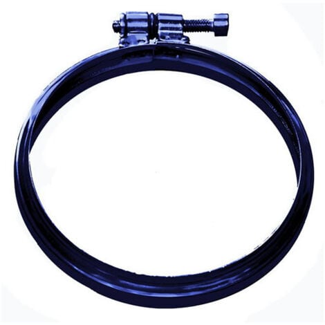 MBM canna fumaria fascetta bloccaggio dn 80 mm inox verniciato nero pellet