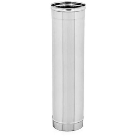 Canna fumaria monoparete in acciaio inox aisi 304 mm 1000 ø120 sp 0,5 mm EUROPROFIL