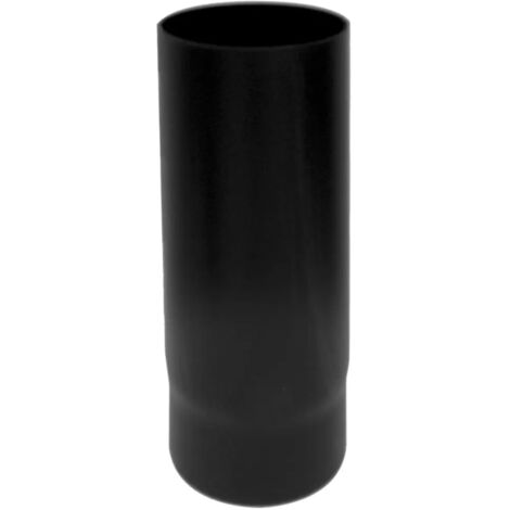 Canna fumaria Tubo 0,5 mt DN 130  smaltato nero 600 gradi stufa legna CE Made in Italy