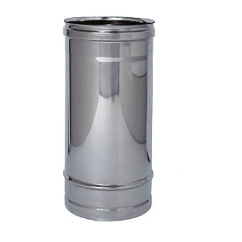 Tubo acciaio inox aisi 304 monoparete spessore mm.0,5 - ø mm.130x1000