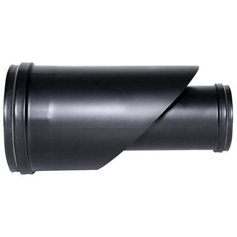 Canna fumaria tubo coassiale Raccordo coassiale  nero D. 80/125  CE in acciaio 316 per stufa pellet  Made in Italy UNI 1856/2