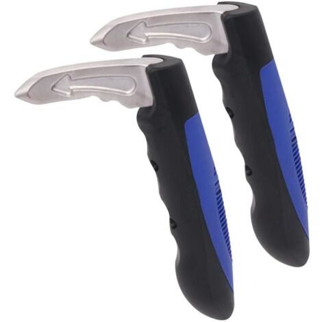 Canne d'Aide à la Mobilité de Voiture Portable - Support de Véhicule et Loquet de Porte pour Personnes Âgées, Outil de Secours d'Urgence avec Brise-vitre-2pcs