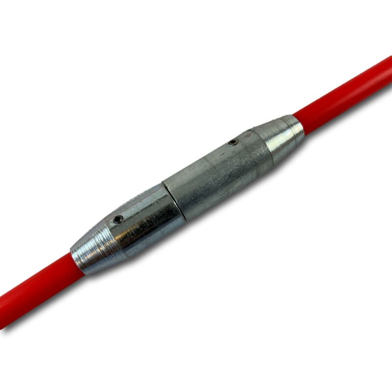 Kibros - Canne de ramonage fibre de verre Rallonge kit Embout acier fileté M121,75mm - Quantité x 6 - Cannes fibre verre - 1,50 m