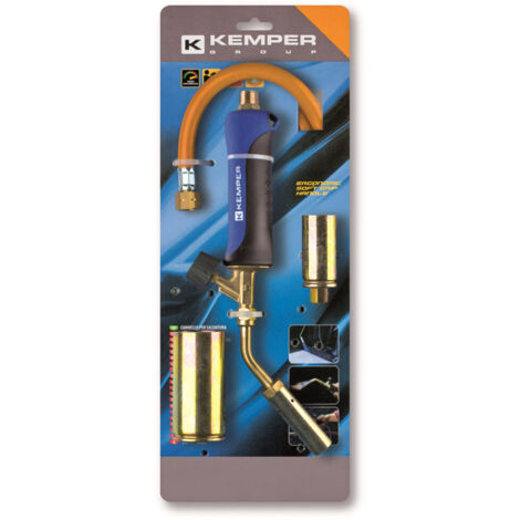 Cannello a Gas per Saldatura con Tubo e 3 Bruciatori Kit Kemper