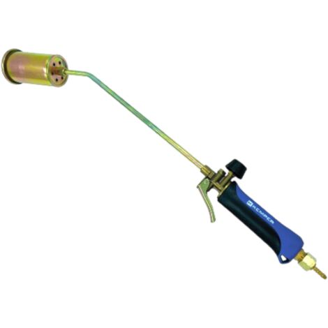 Cannello bruciatore a leva con fiamma pilota e beccuccio Ø6 cm Kemper D.60