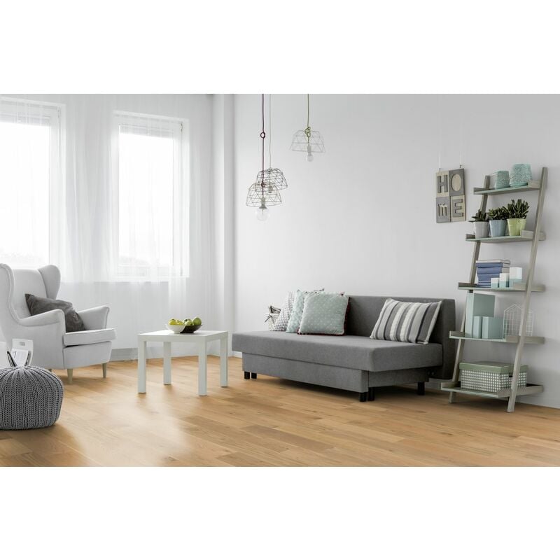 Cannes bis - Parquet chene Contrecolle chene brosse verni naturel rustique 14/2,5x180x1092mm GO4 (colis = 1,37m2)