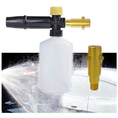Cannone schiumogeno Kärcher, ugello regolabile per idropulitrice da 1/4''600 ml, adatto per la serie K Karcher, pulizia auto, bagno animali, pulizia della casa