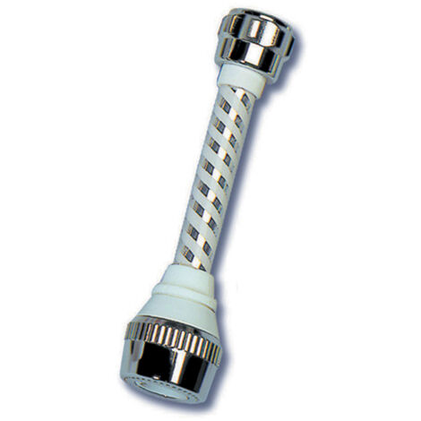 cannuccia rompigetto tubo biflex con doccetta ed aereatore per rubinetti
