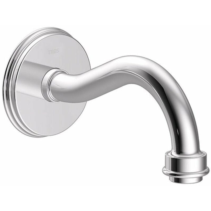 

TRES 24217302 Caño Pared Cromo