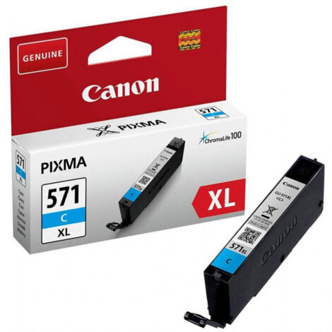 Canon 0332C001 Cartouche d'impression Cyan CLI-571XL C hohe KapazitÃ?t 715 S. (0332C001)