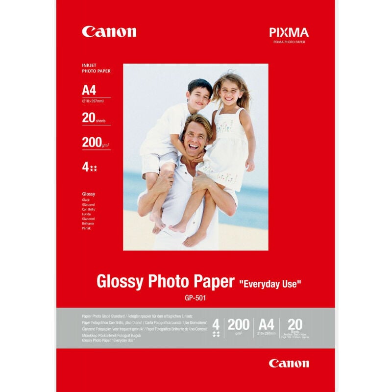 0775B082 - glänzendes Fotopapier 210 x 297 mm – 20 Blatt (0775B082) - Canon