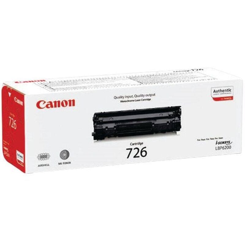 Liderpapel - Canon 726 Black Toner Cartridge - CO67532