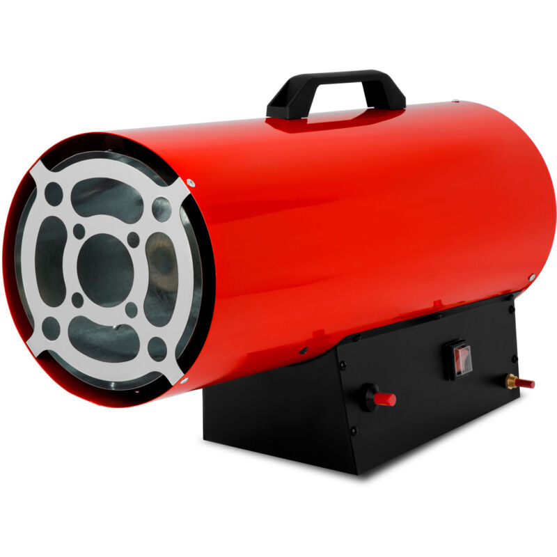 EBERTH Canon a Air Chaud Générateur dAir Chaud Chauffage dAtelier Gaz 50kW (Tuyau & Détendeur Inclus, Allumage & Ventilateur Electrique 230V,