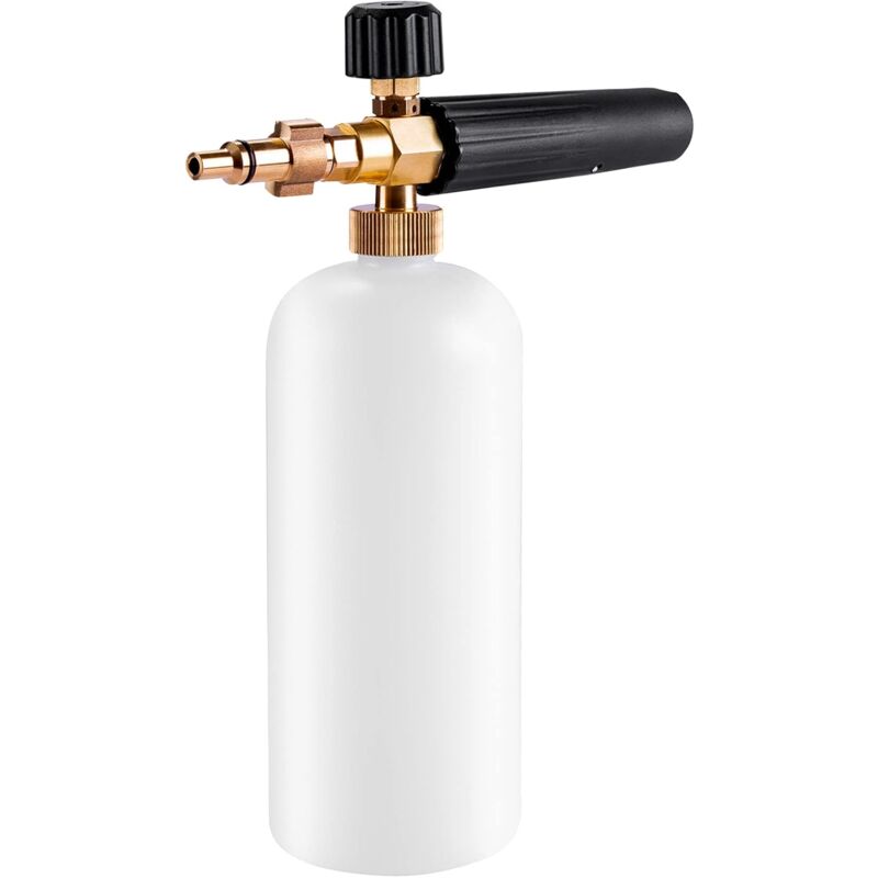 Canon à Mousse Compatible avec Lavor/Parkside/Spear and Jackson Lance à Mousse pour Nettoyeur Haute Pression, Pièces en laiton, concentration