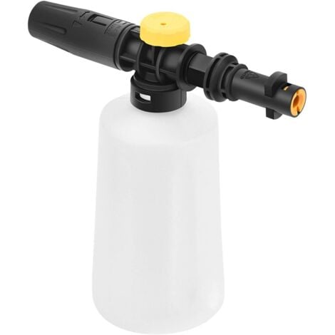 DKSFJKL Canon à Mousse pour kärcher K2 K3 K4 K5 K6 K7, 700ML Pistolet à Mousse, Buse réglable Lance De Mousse De Neige Accessoire pour Karcher K2 K7 Nettoyeurs Haute Pression