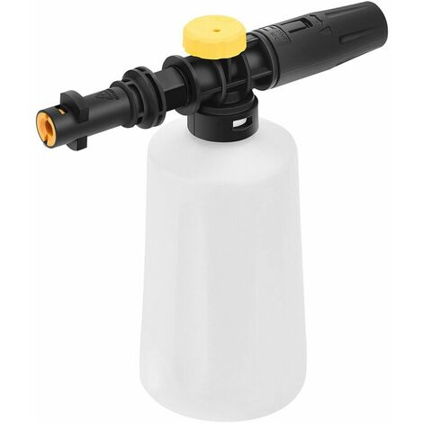Canon à Mousse pour Kärcher K2 K3 K4 K5 K6 K7 Nettoyeur Haute Pression, 750ML Kit De Bouteille De Lance de Mousse à Neige pour Voiture avec Buse Réglable, pour Lave-Auto Nettoyage de Vitres