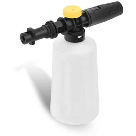 Canon à mousse pour nettoyeur haute pression Kärcher K2 K3 K4 K5 K6 K7 Pistolet à mousse 750 ml Lance à mousse neige avec buse à mousse réglable pour lavage de voiture