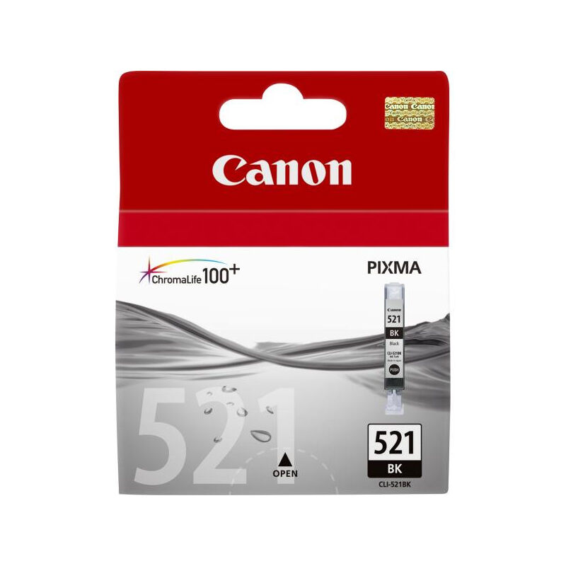 CANON Cartouche d'encre CLI-521 BK Noir Photo