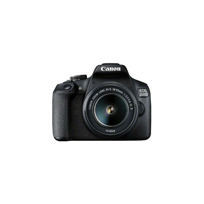 Canon EOS 2000D Kit - SLR Camera - 24,1 MP CMOS - Display: 7,62 cm/3 TFT - Noir (2728C003)