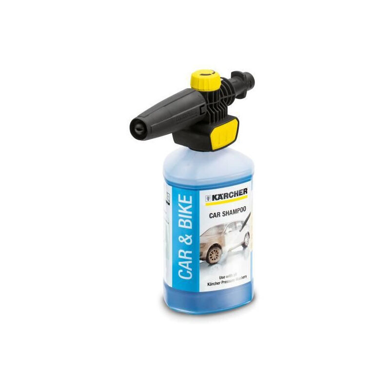 Karcher - Canon à mousse Connect'n'Clean avec bidon 1L shampoing auto 3 en 1 couleur anthracite puissant et rapide