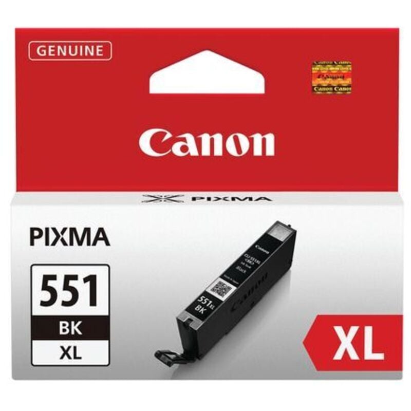 Canon CLI-551BK XL Black High Yield InkJet Cartridge 6443B001