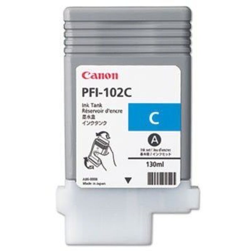 Tintenpatrone Originalzubehör PFI-102C ca. 740 Seiten cyan 130ml