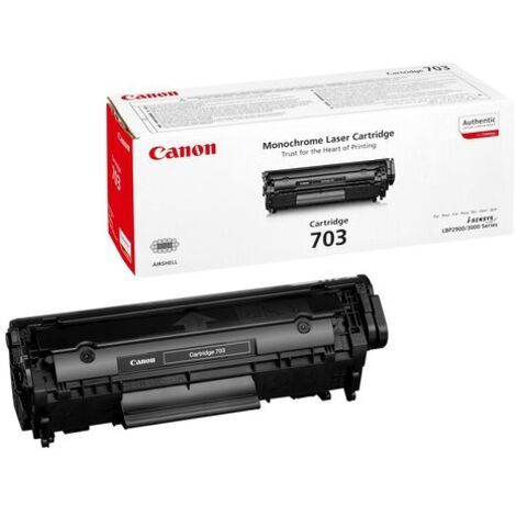 Canon Toner CRG703 Black cartuccia toner 3 pz Originale Nero