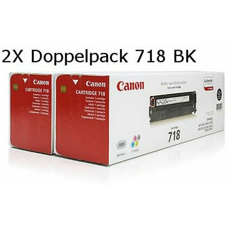

Tóner 718BK Negro (2 pcs) - Canon