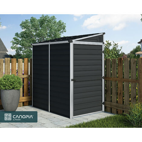 Canopia By Palram – Abri de jardin résine Skylight 2,5x2,5m – Panneaux en polycarbonate – Cadre en aluminium renforcé – Toit opaque laissant passer la lumière