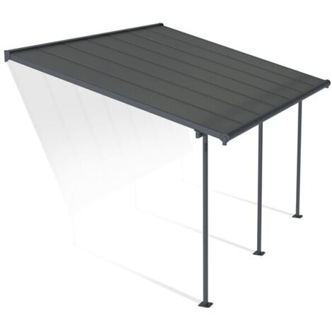 Canopia Capri Marquesina Pérgola De Aluminio 3X4.3 m Gris