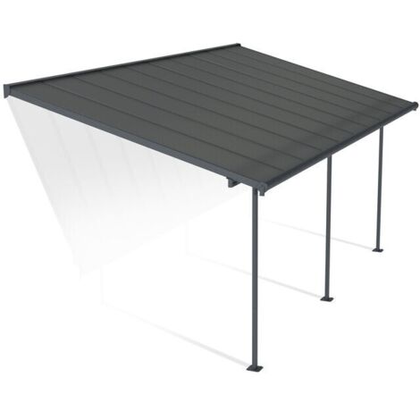 Canopia Capri Marquesina Pérgola De Aluminio 3X6.2 m Gris