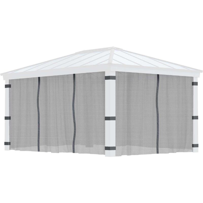 Palram-canopia - Moustiquaires pour tonnelle de jardin Dallas Pour tonnelle 4.4 x 2 m