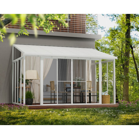Canopia  Kit de Puerta Mosquitera Blanco para Pérgola San Remo