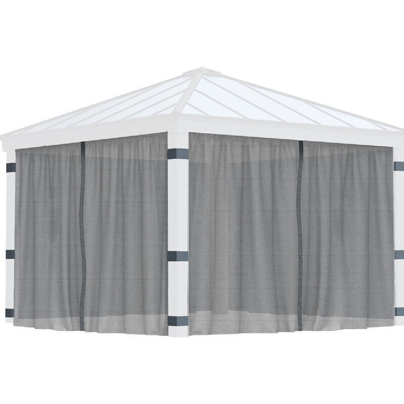 Canopia By Palram - Moustiquaires pour tonnelle de jardin Dallas Pour tonnelle 4.3 x 4.3 m
