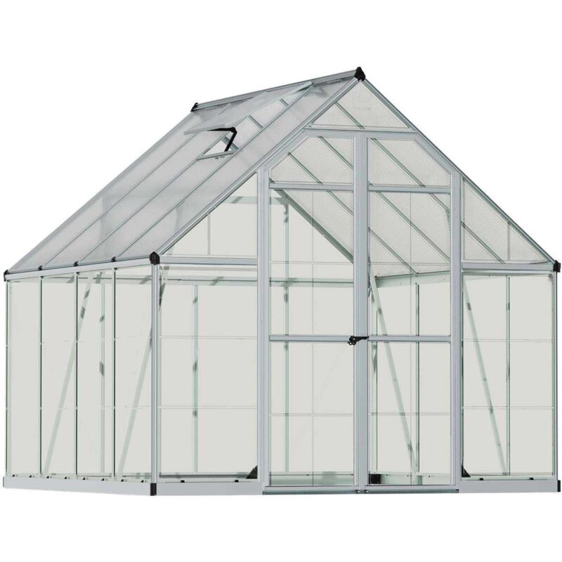 Palram-canopia - Serre de jardin en aluminium argent et polycarbonate Balance 6m²