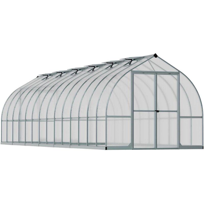 Palram-canopia - Serre de jardin en aluminium argent et polycarbonate Bella 20.6m²