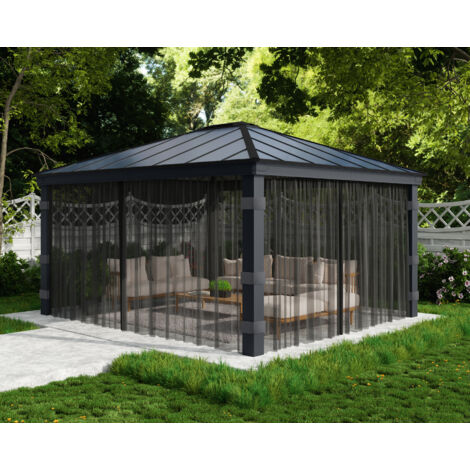 Canopia  set de mosquitero para Dallas  4.9X4.3 m Cenador Negro