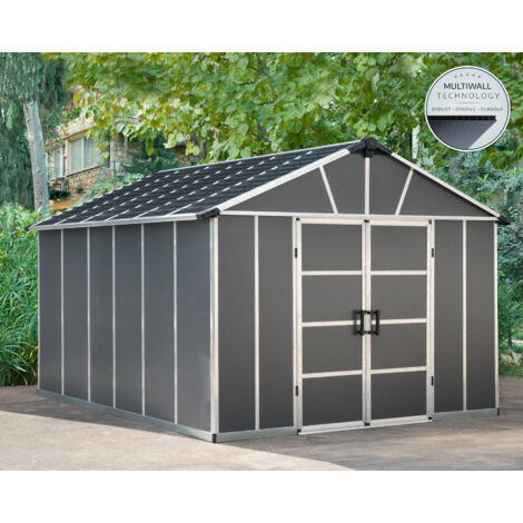 Canopia Yukon Casetta Da Giardino in Policarbonato 395X332X252 cm Grigio