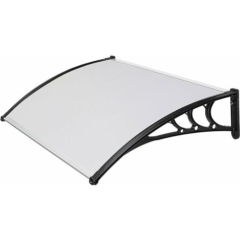 Canopy abs 80x120 Support noir et couverture en polycarbonate compact opale satiné