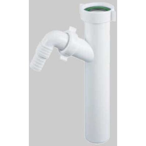 Canotto con attacco lavatrice con dispositivo antirisucchio 1"1/4 x 32 mm