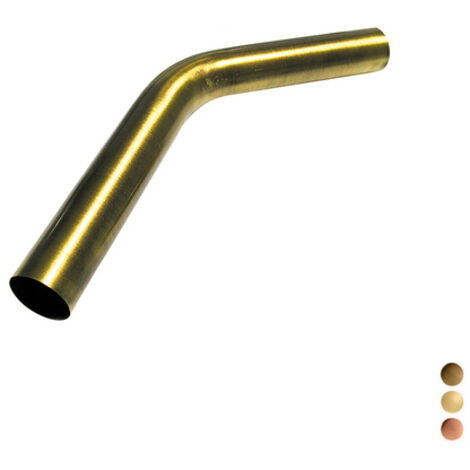 CANOTTO CON CURVA 45° D. 30 x 280 Bronzato