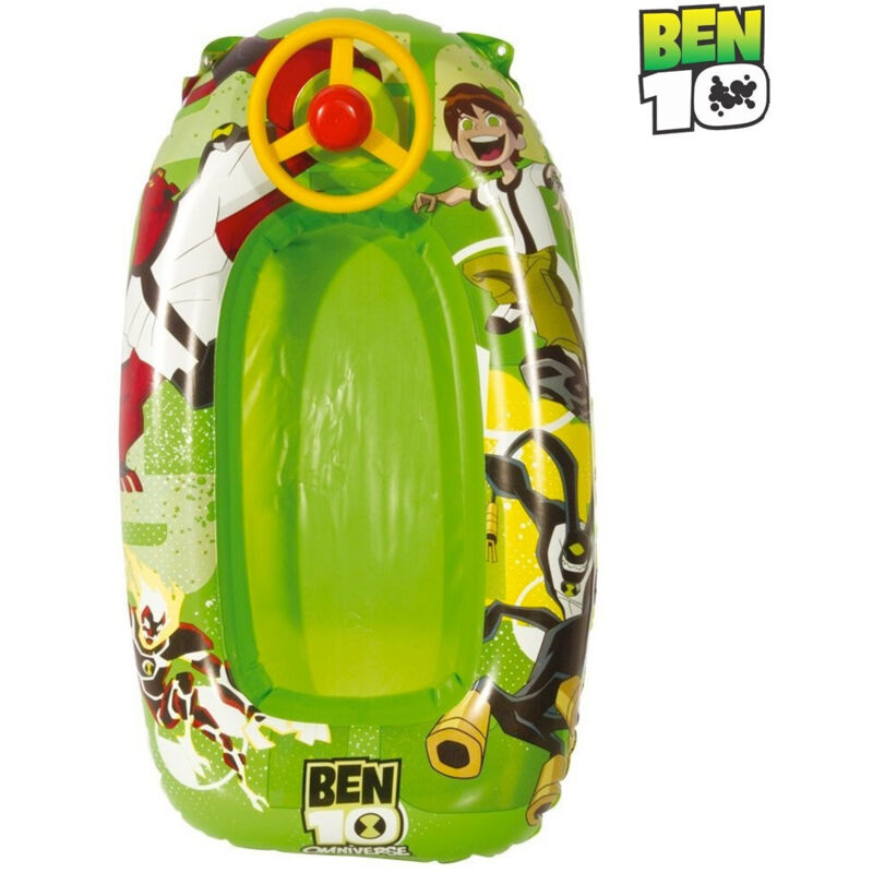 Trade Shop - Canotto Con Volante Ben 10 Dimensioni 90 X 50 Cm Bambini Mare Piscina -