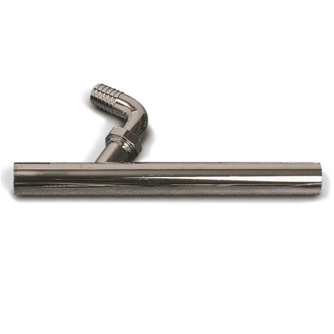 Canotto d.26x250 con curva portagomma abs cromato per scarico lavatrice 781800AC26X250