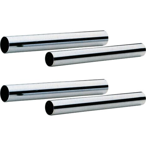 canotto diritto con cartella   32x250 mm ottone cromato canna diritta