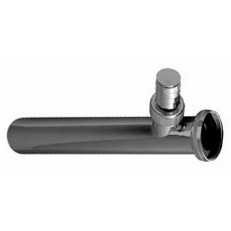 CANOTTO FLANGIATO CROMATO CON ATTACCO LAVATRICE 1&quot 1/4 x 32 mm